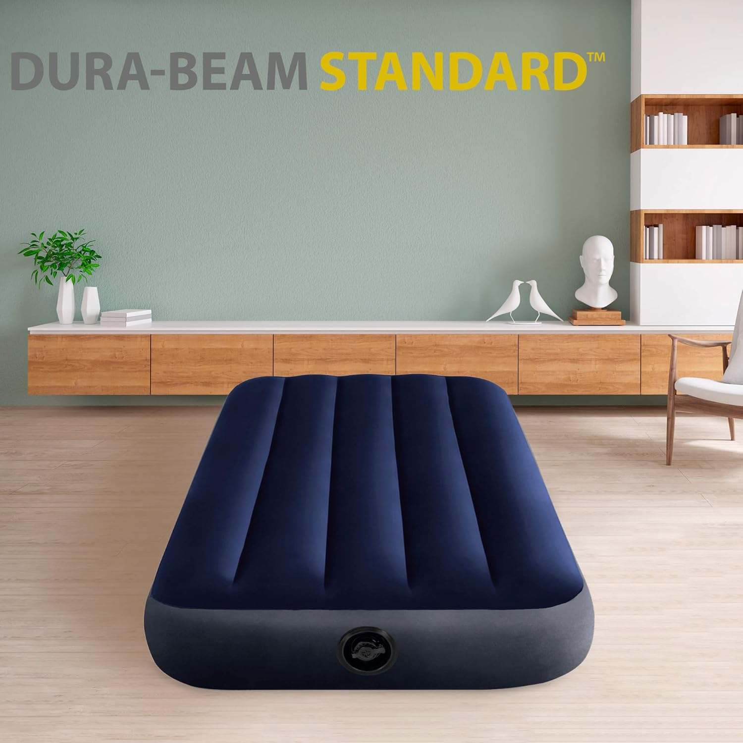 iMaterasso Gonfiabile Dura-Beam Classic Downy Singolo, PVC, Blu, 76x191x25 cm - 图片 4