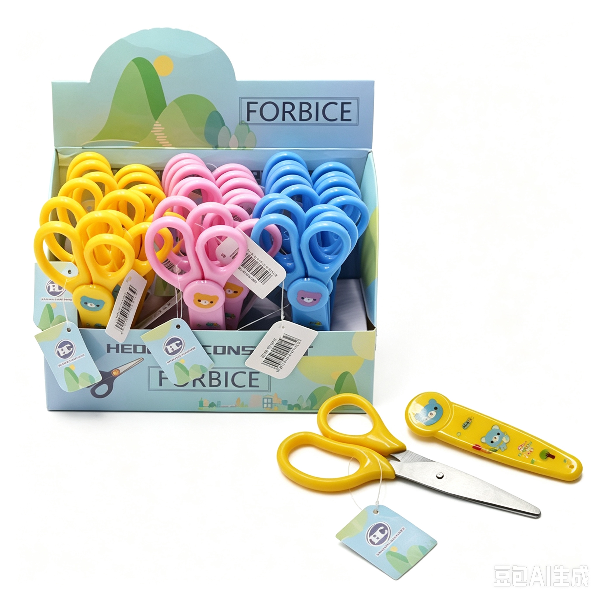 Forbici per Bambini con Coperchio